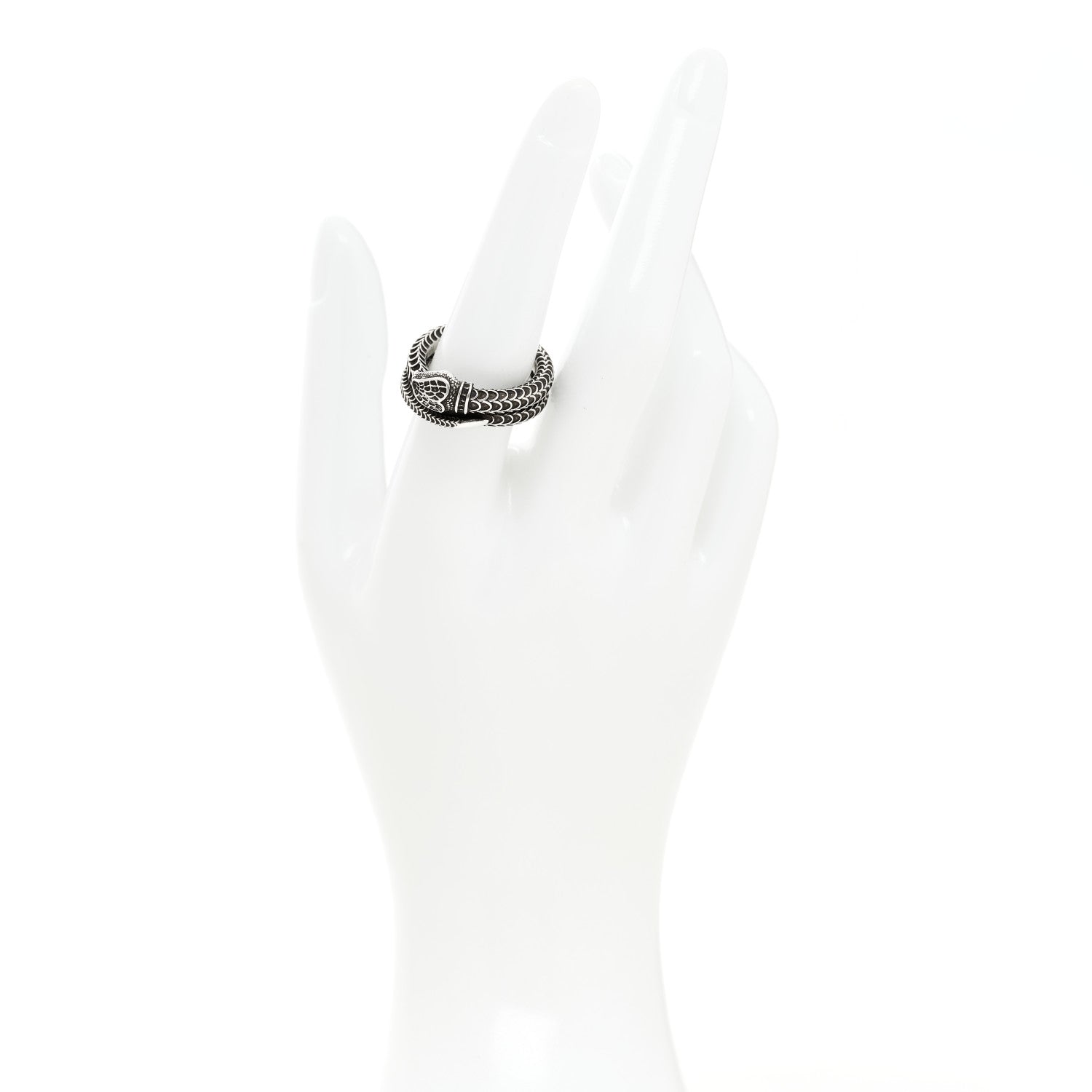 Sterling Silver Gucci Garden Snake Ring 56 7.75