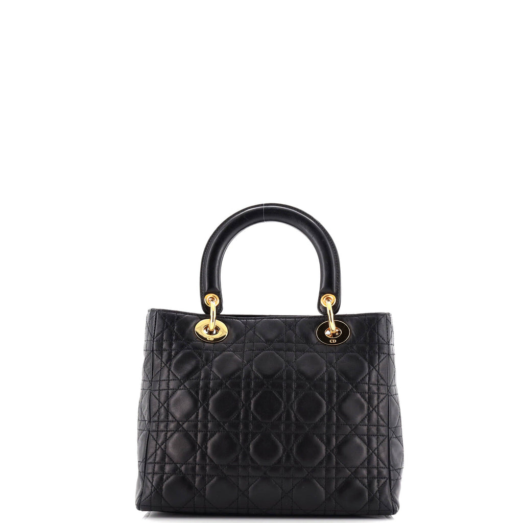 Lady Dior Bag Cannage Quilt Lambskin Medium