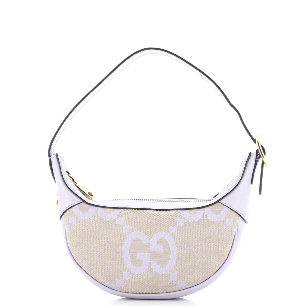 Ophidia Half Moon Bag Jumbo GG Canvas Mini