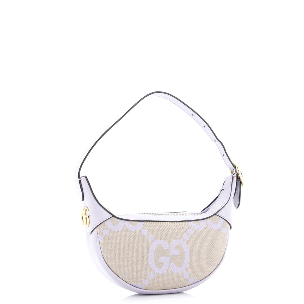 Ophidia Half Moon Bag Jumbo GG Canvas Mini