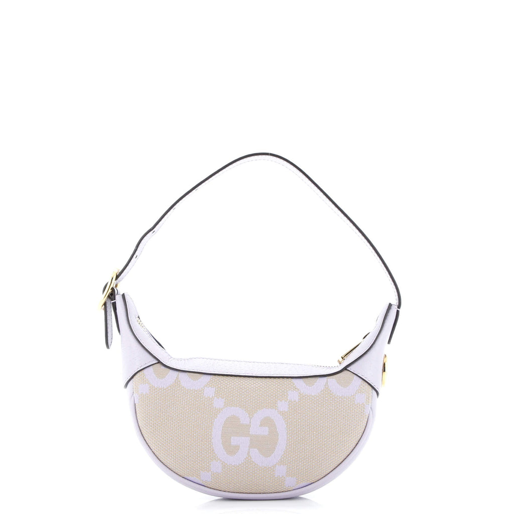 Ophidia Half Moon Bag Jumbo GG Canvas Mini