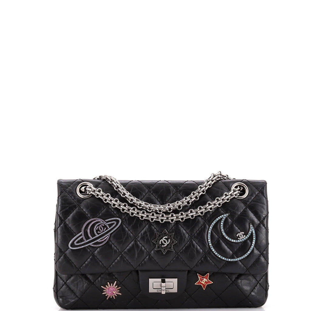 Space Charms Reissue 2.55 Flap Bag Quilted Aged Calfskin 225