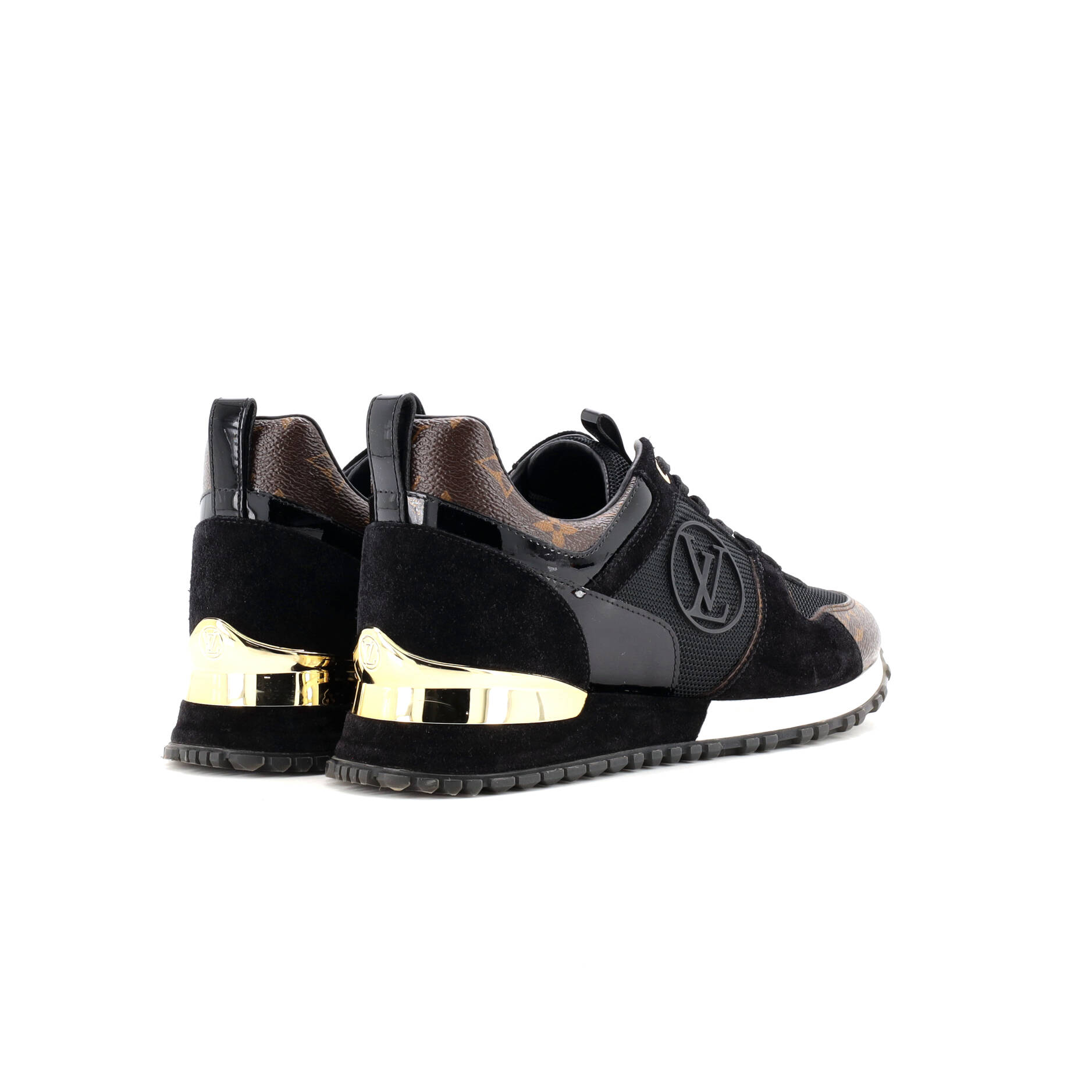 Women's Run Away Sneakers Mesh with Monogram Canvas and Suede