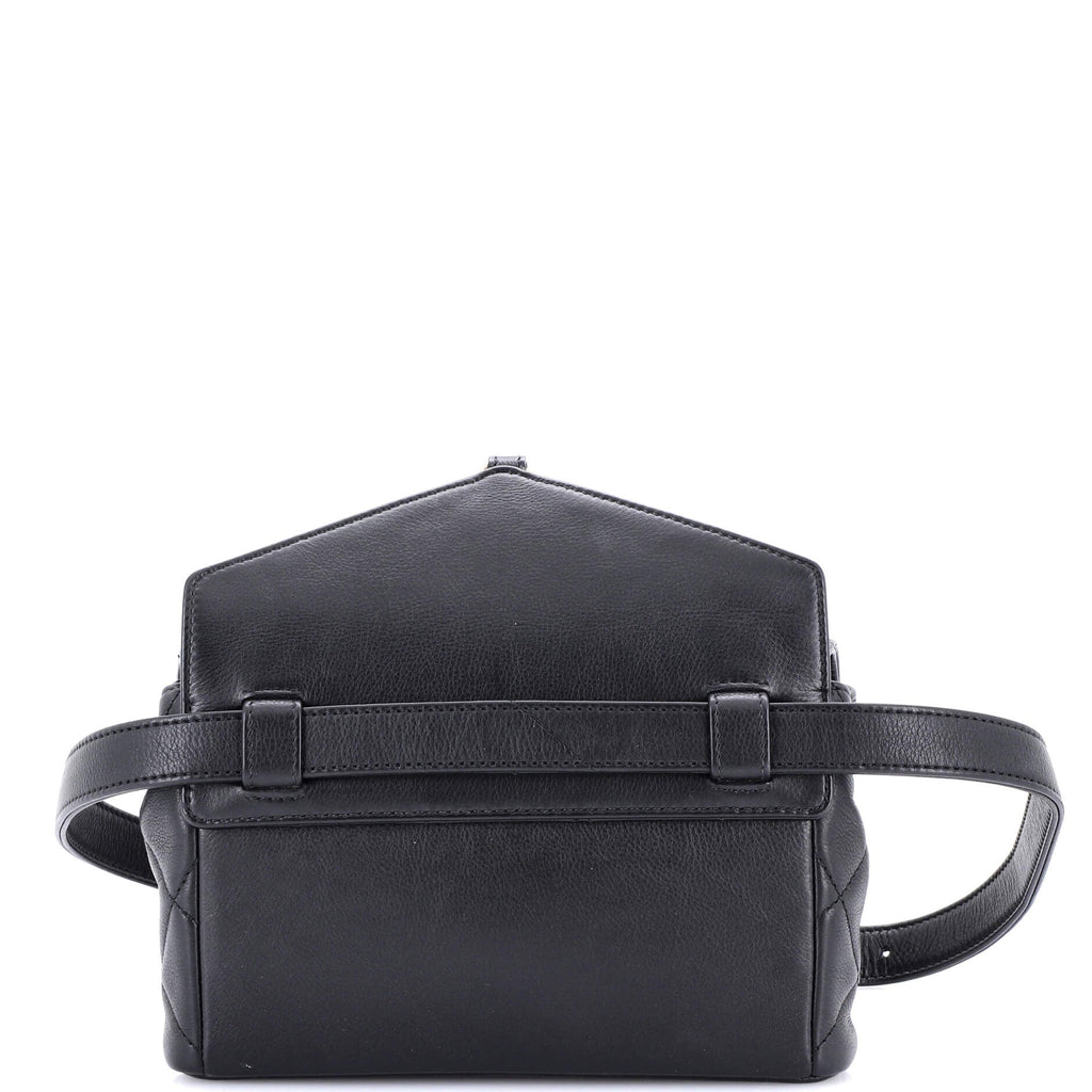 Carry With Chic Chain Flap Waist Bag Quilted Calfskin