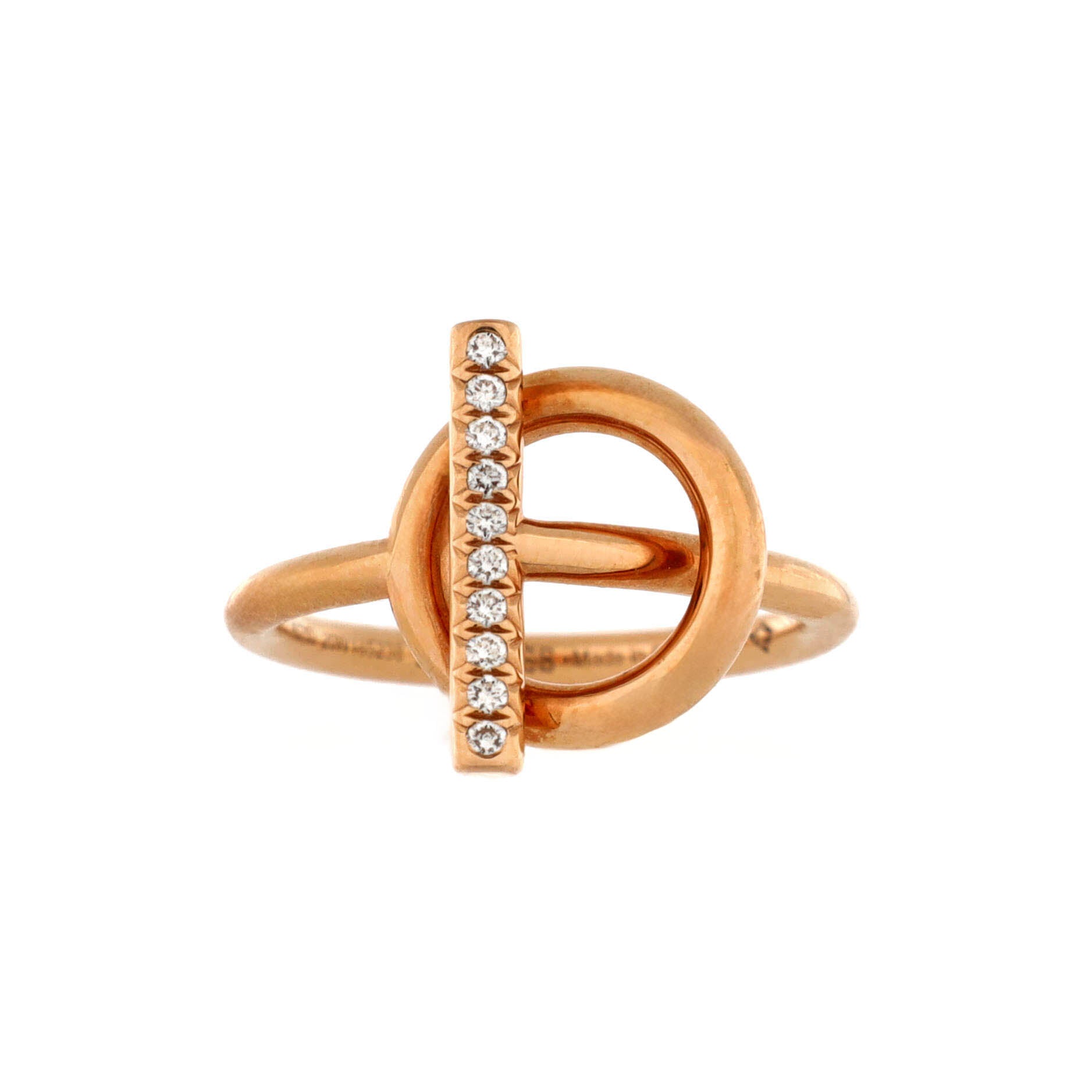 Echappee Ring 18K Rose Gold and Diamonds Small