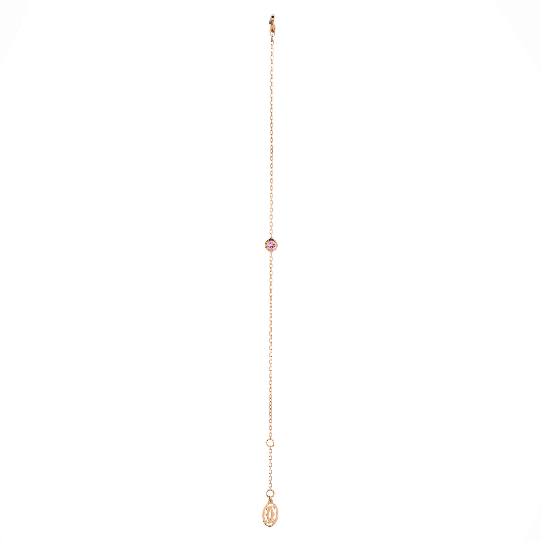 D'Amour Bracelet 18K Rose Gold with Pink Sapphire