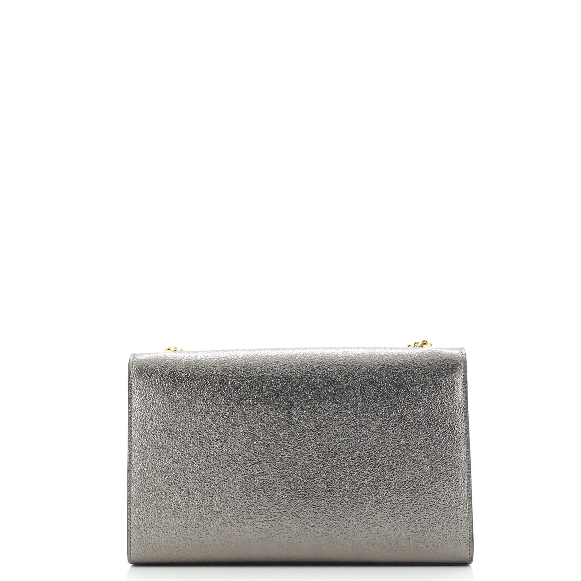 Classic Monogram Crossbody Bag Metallic Leather Medium