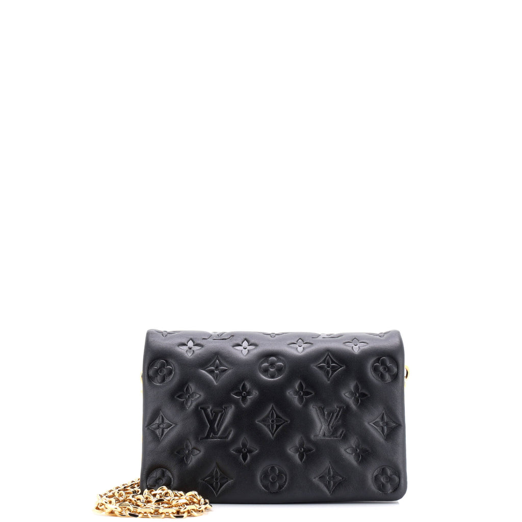 Coussin Pochette Monogram Embossed Lambskin