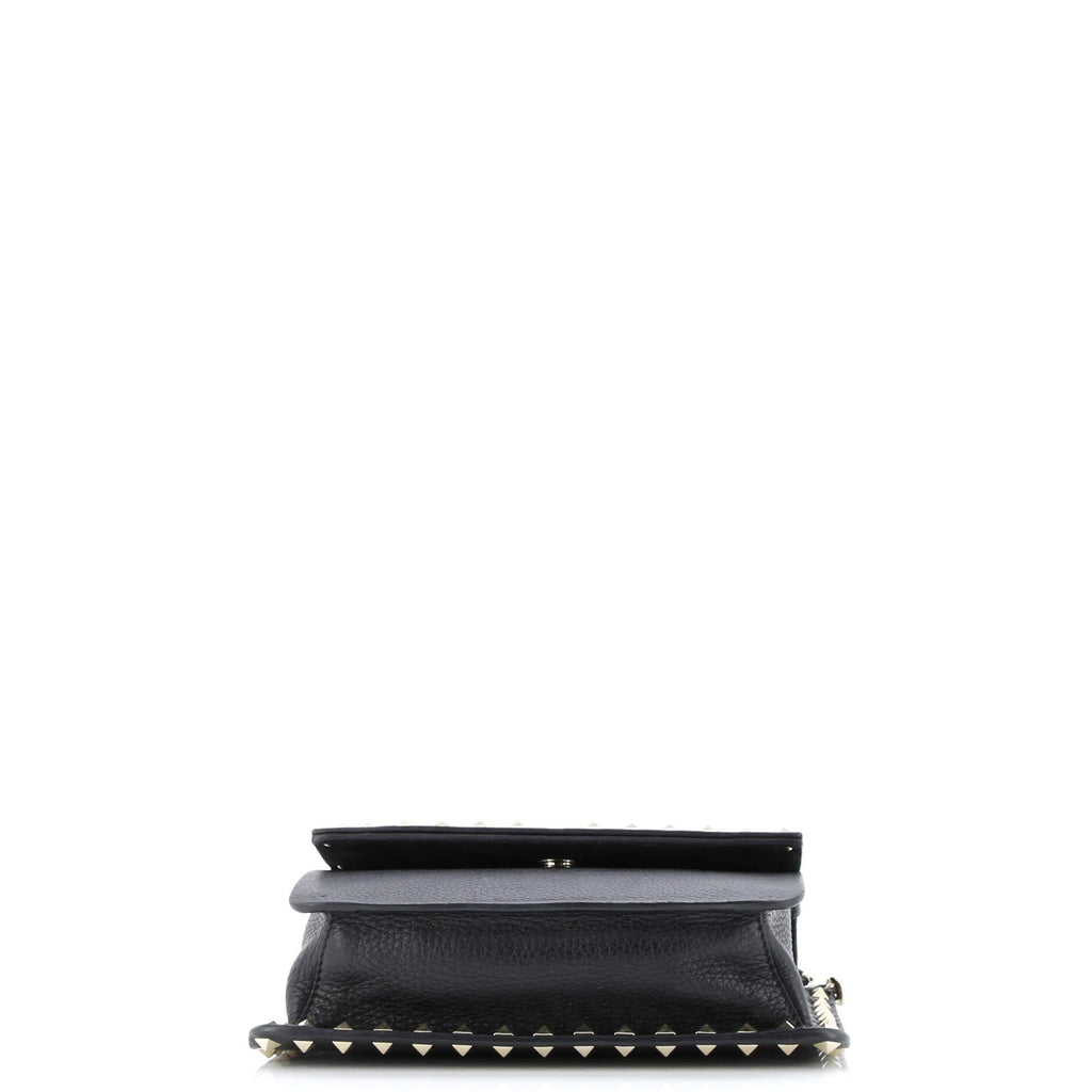 Rockstud Front Handle Flap Bag Leather Small