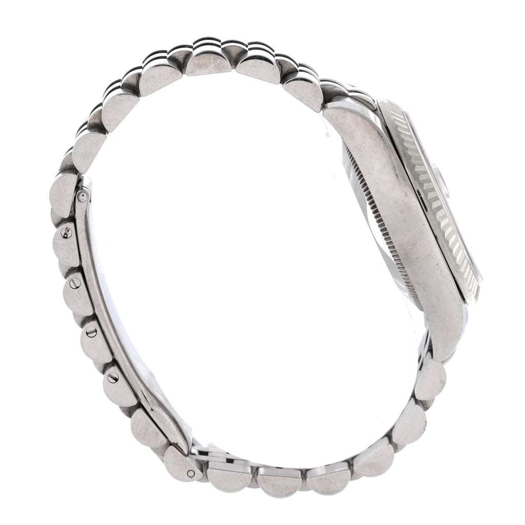 Oyster Perpetual Datejust Automatic Watch Stainless Steel and White Gold with Diamond Markers 31