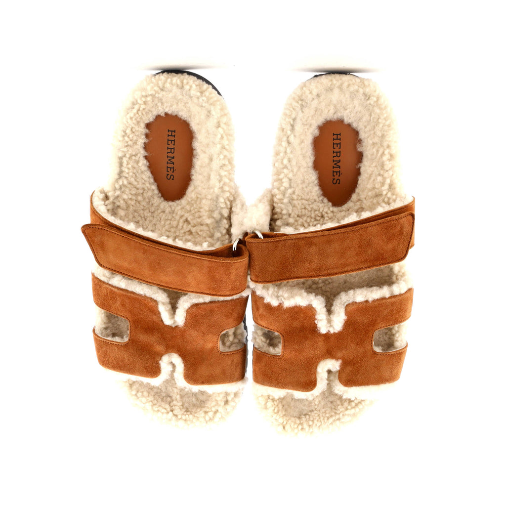 Women's Chypre Sandals Suede with Shearling