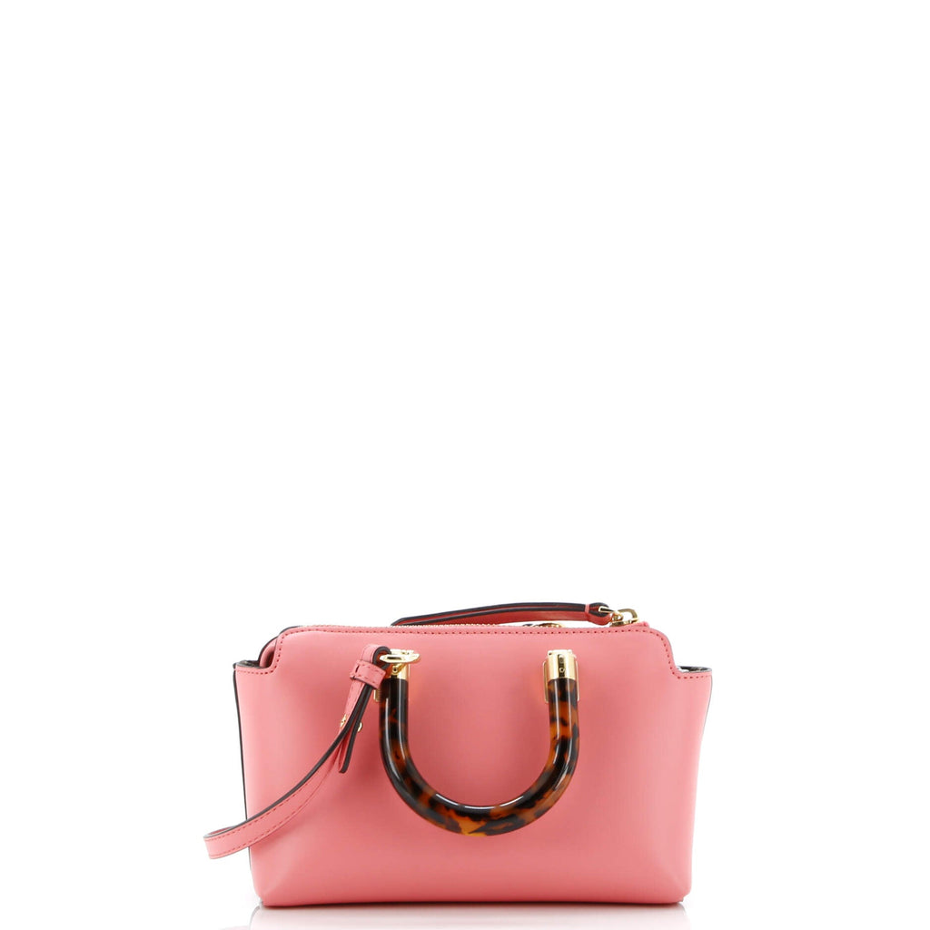 Logo By The Way Top Handle Bag Embossed Leather Mini