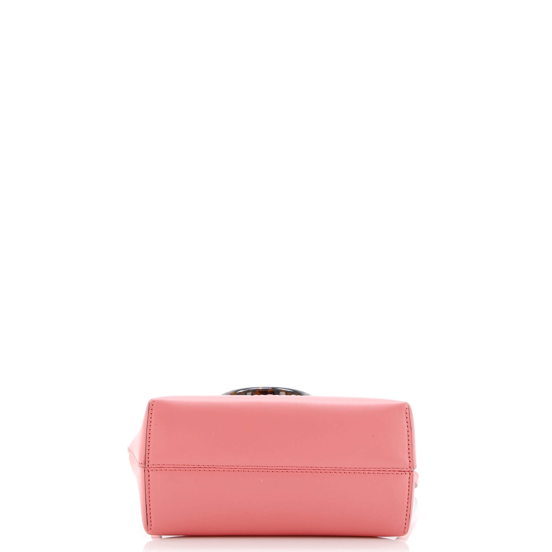 Logo By The Way Top Handle Bag Embossed Leather Mini