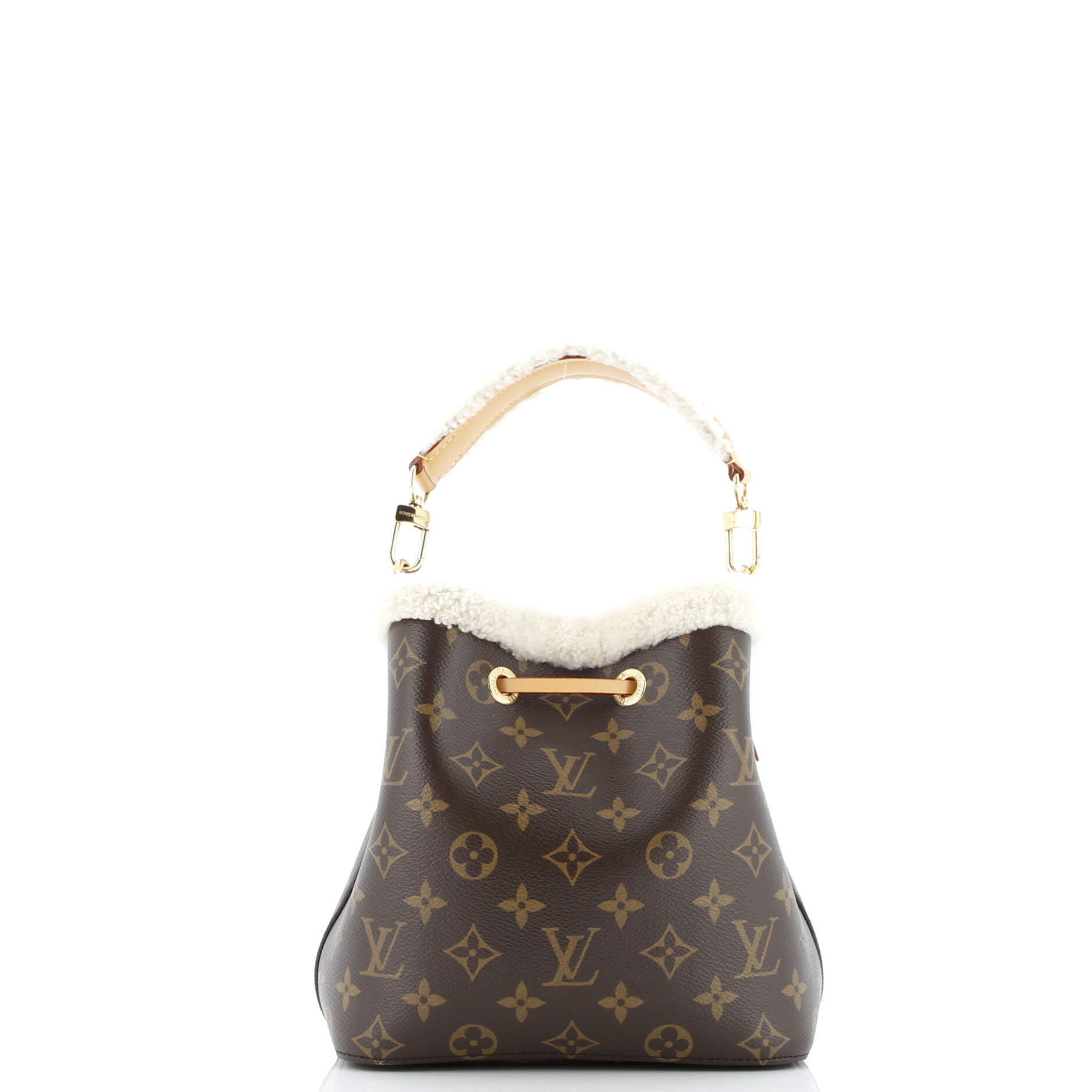 NeoNoe Handbag Monogram Canvas with Shearling BB