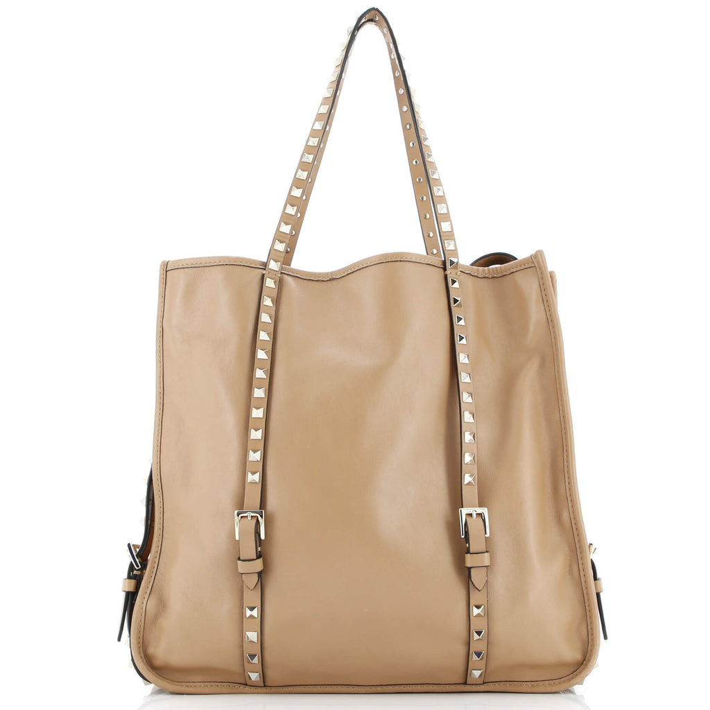 Rockstud Belted Tote Soft Leather Medium