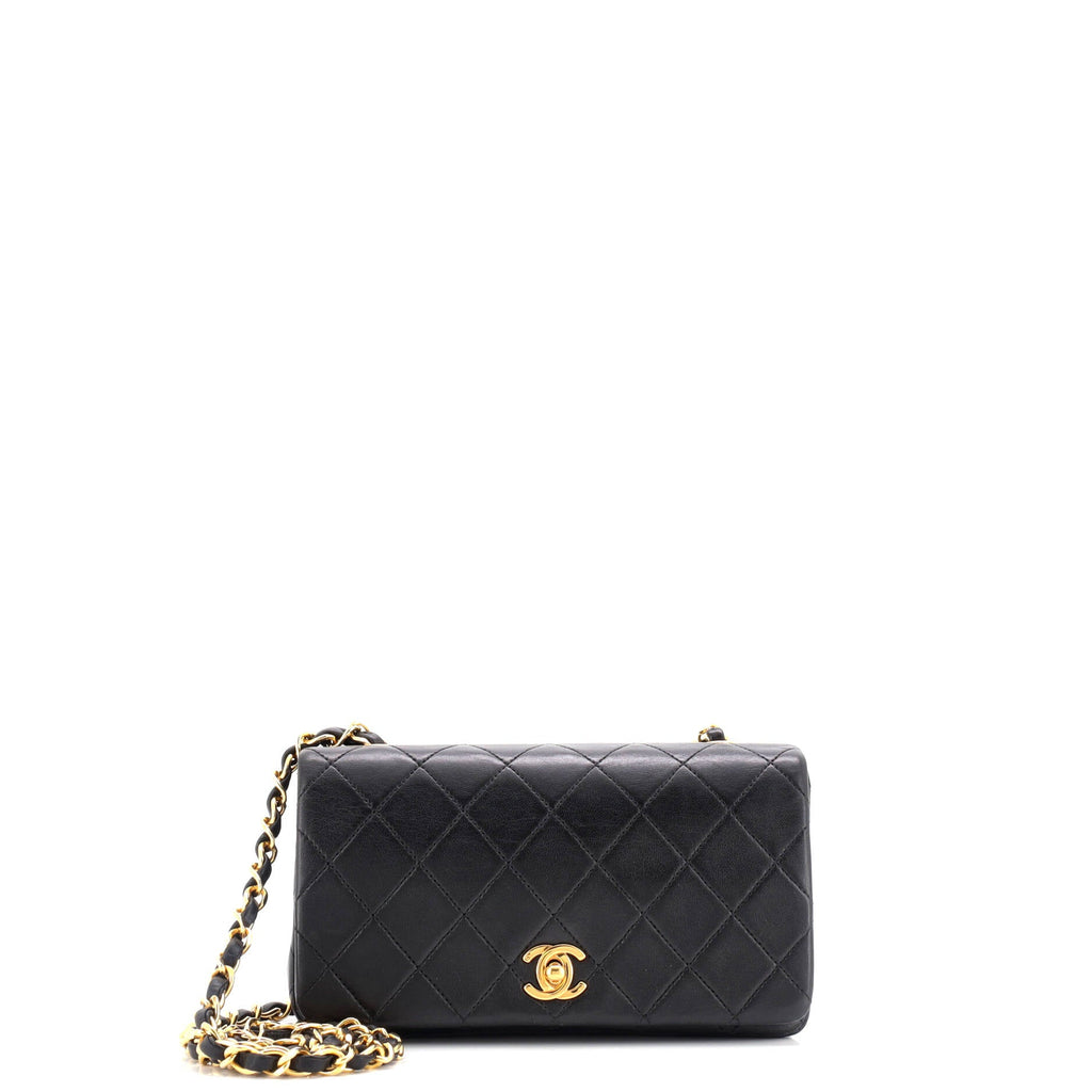 Vintage Full Flap Bag Quilted Lambskin Mini