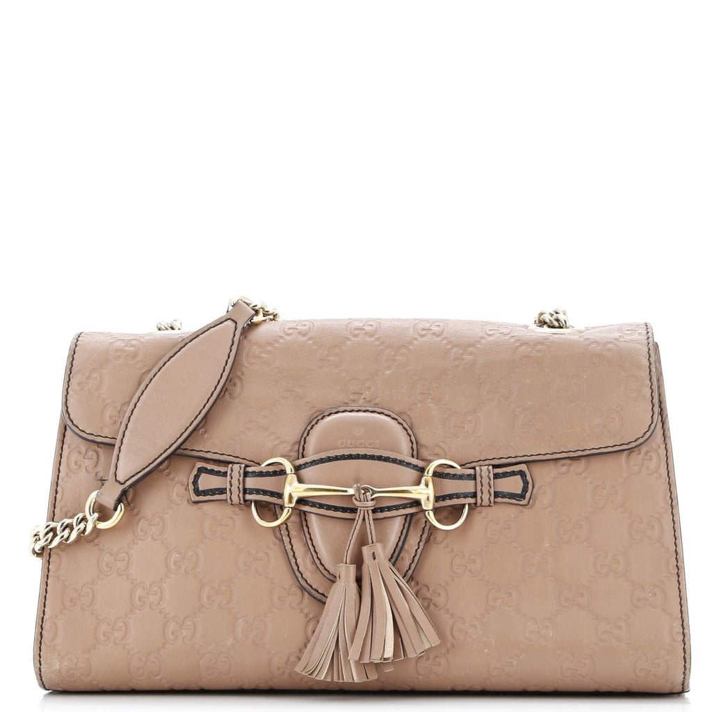 Emily Chain Flap Bag Guccissima Leather Medium