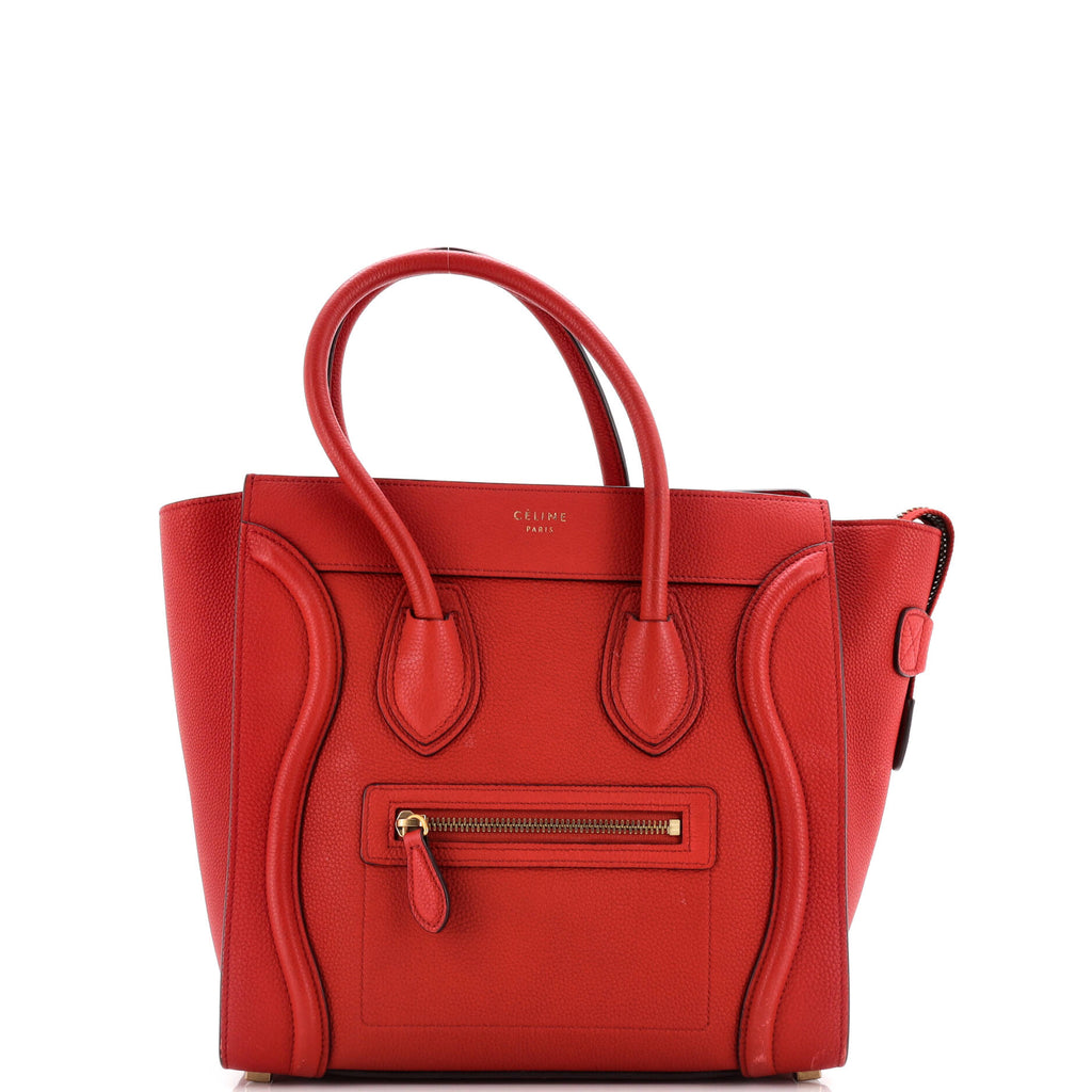 Luggage Bag Grainy Leather Micro