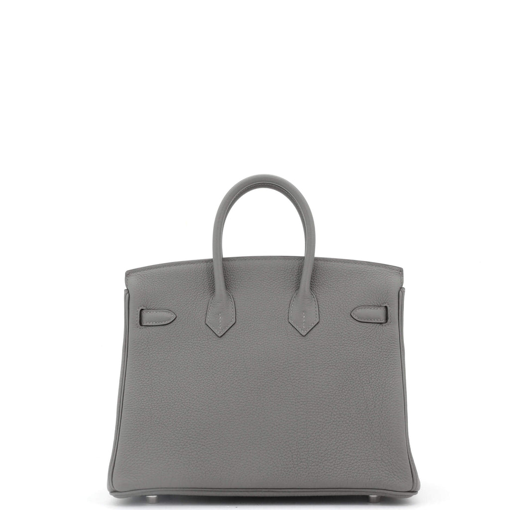 Birkin Handbag Grey Togo with Palladium Hardware 25