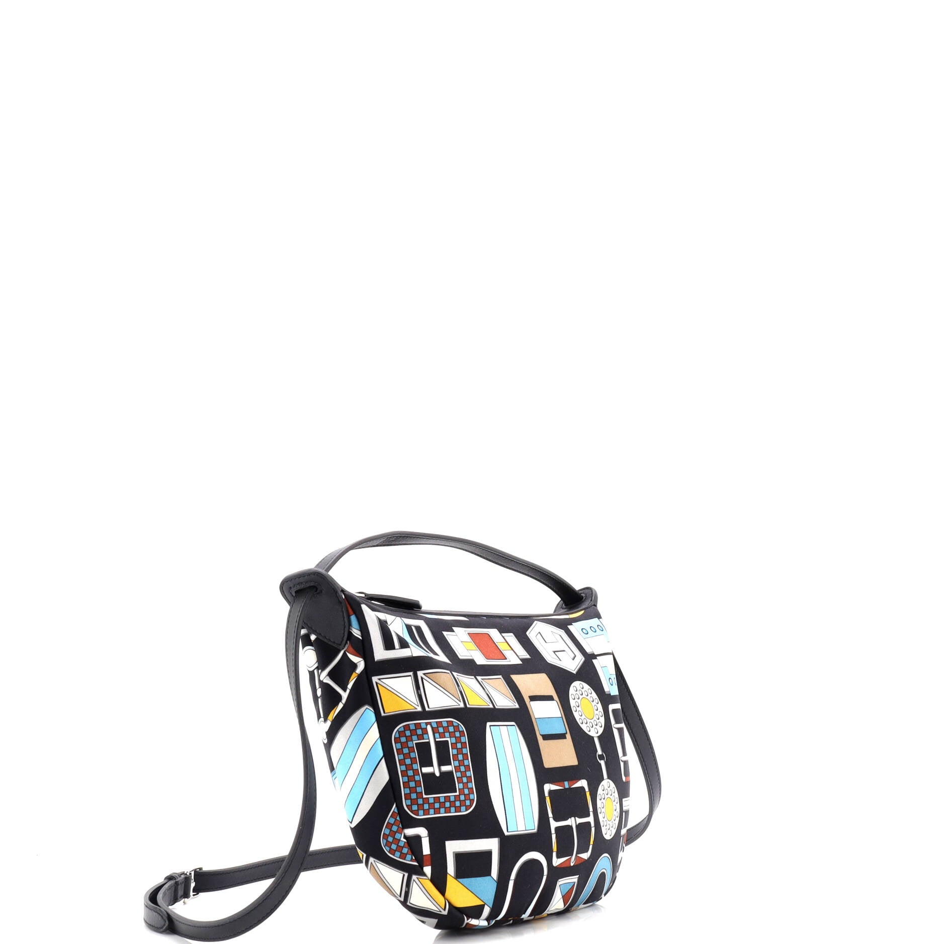 Sursoie To Go Pouch Printed Silk and Leather