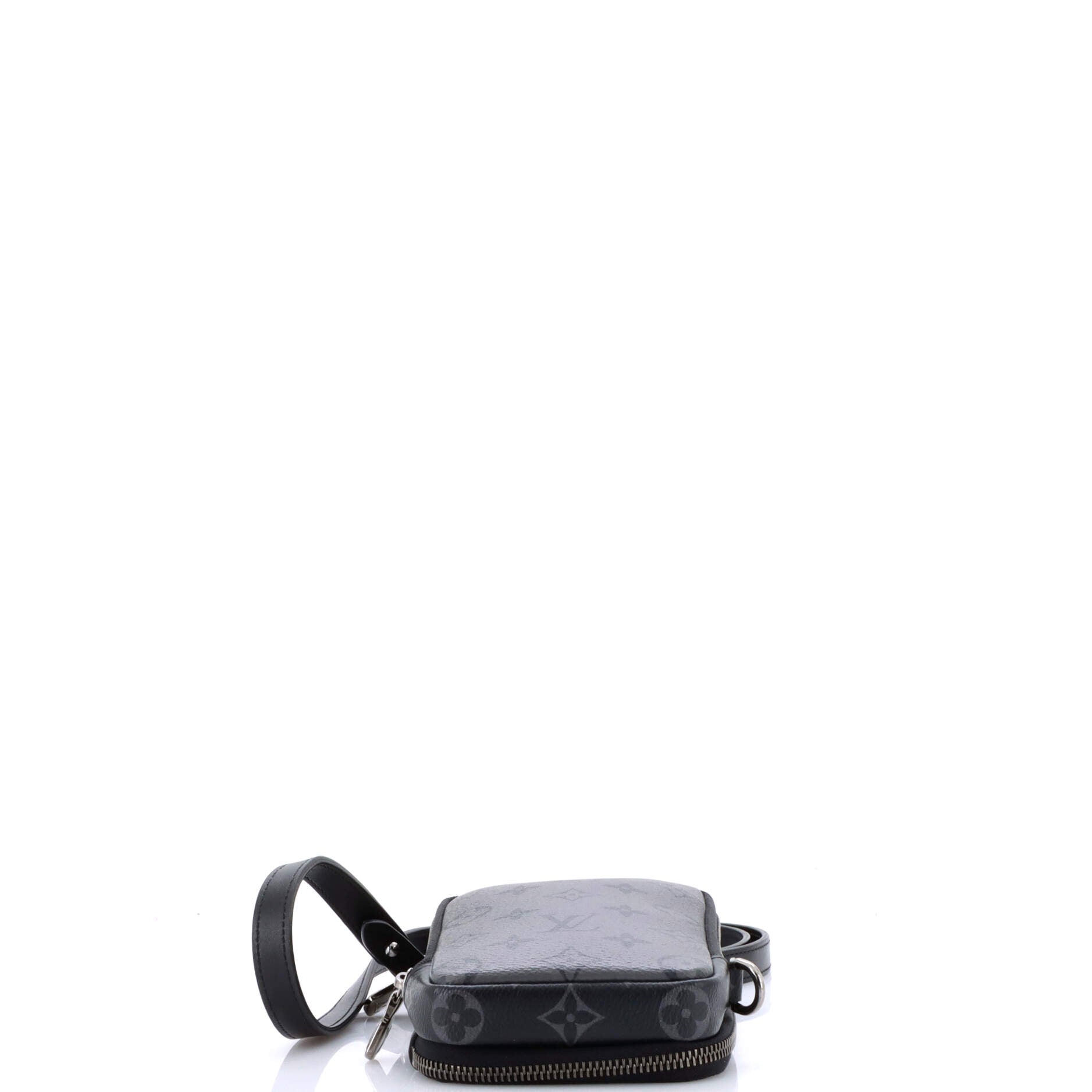Double Phone Pouch Reverse Monogram Eclipse Canvas
