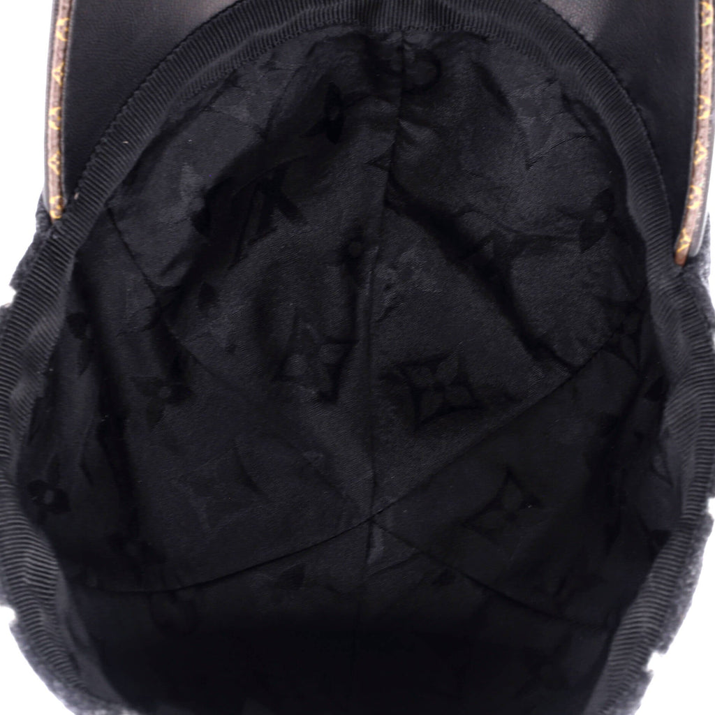 Carry On Baseball Cap Monogram Wool and Leather