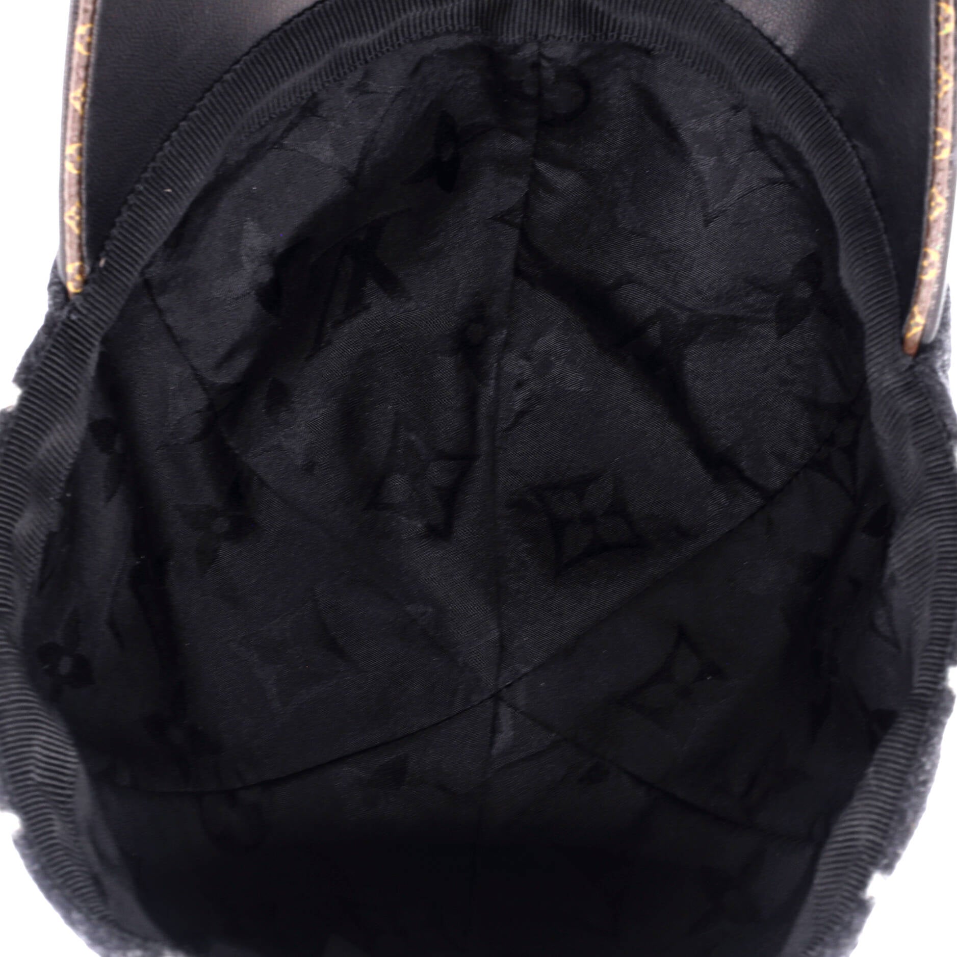 Carry On Baseball Cap Monogram Wool and Leather