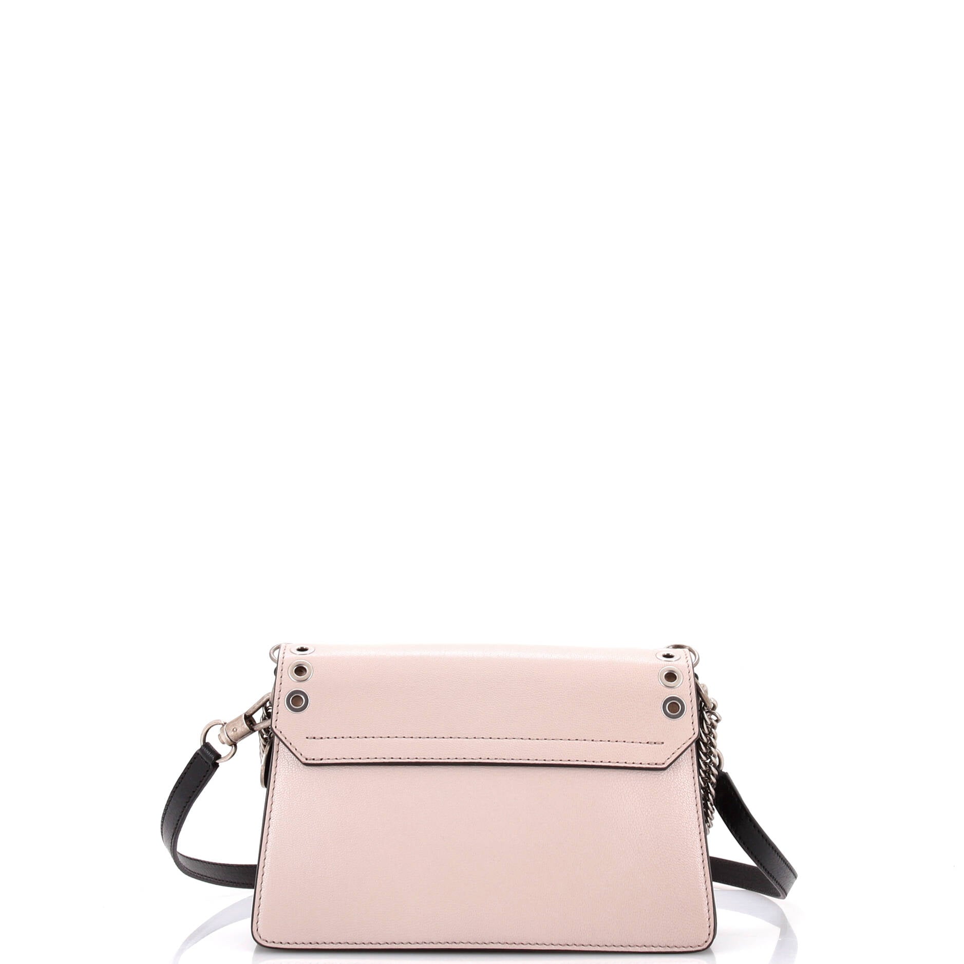 GV3 Flap Bag Grommet Embellished Leather Small