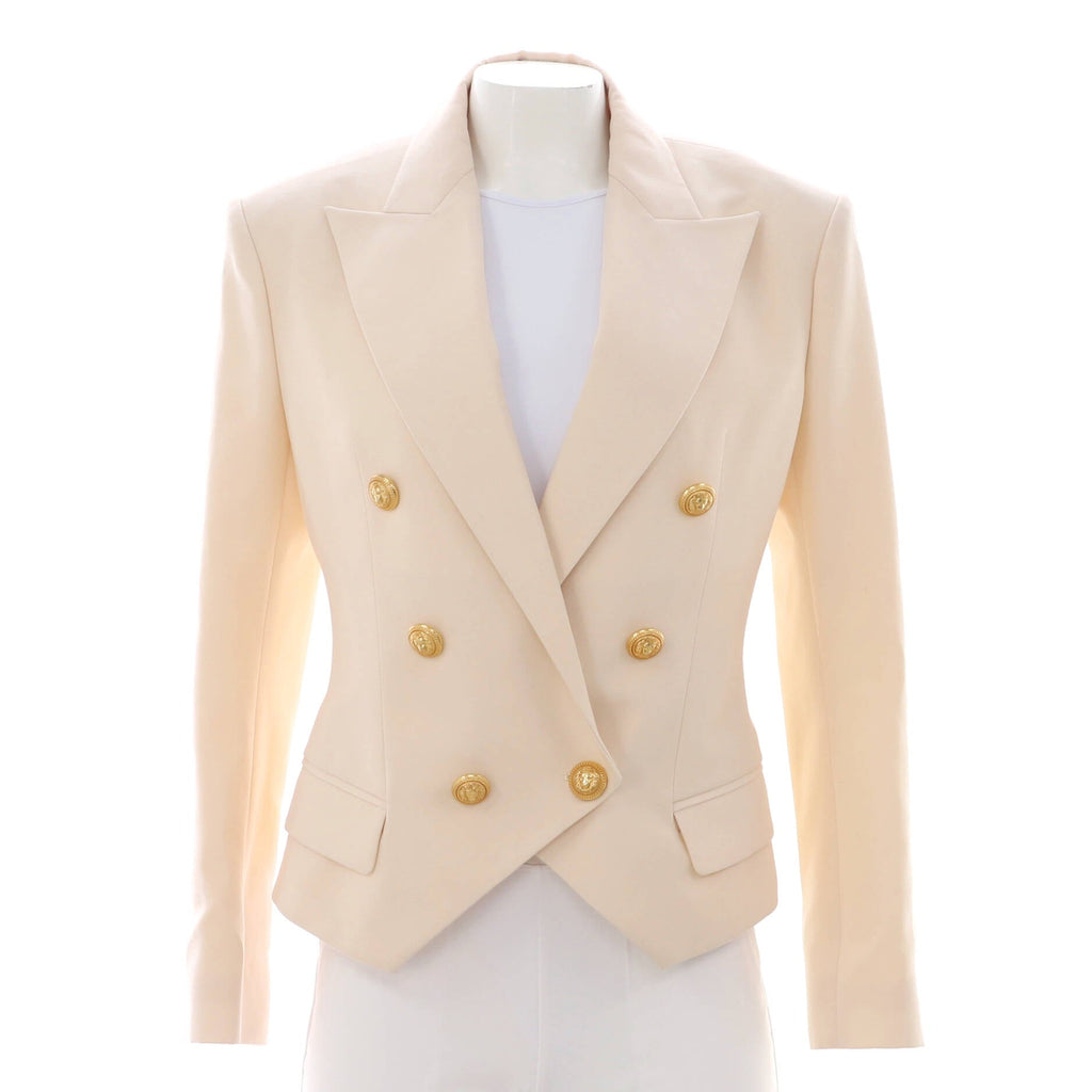 Women's Double Breasted Blazer Wool