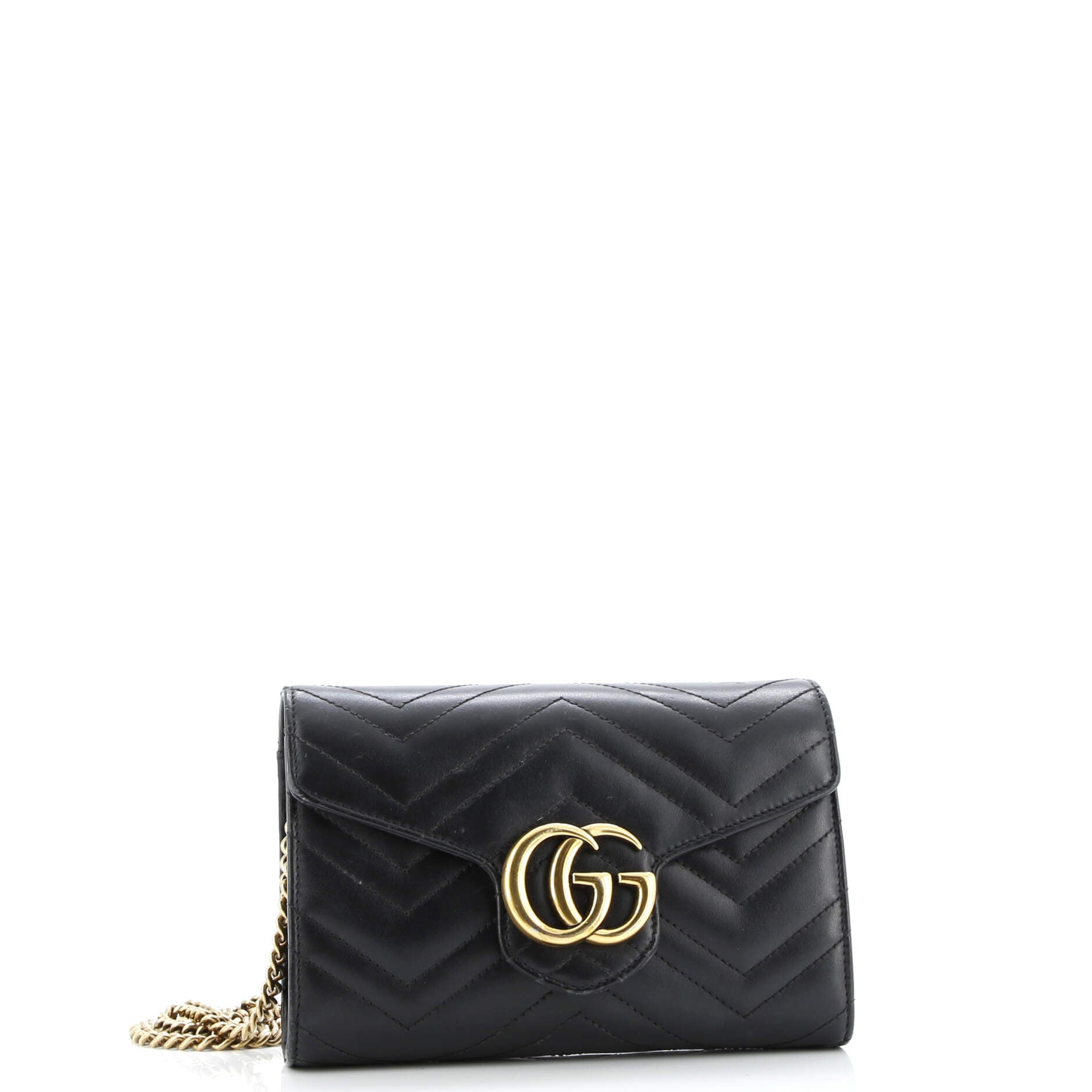 GG Marmont Chain Wallet Matelasse Leather Mini