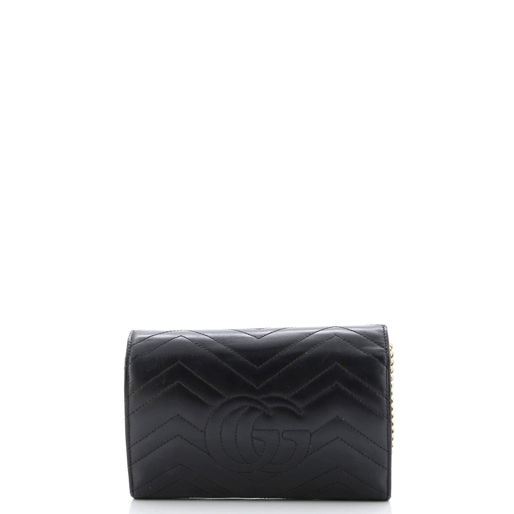 GG Marmont Chain Wallet Matelasse Leather Mini