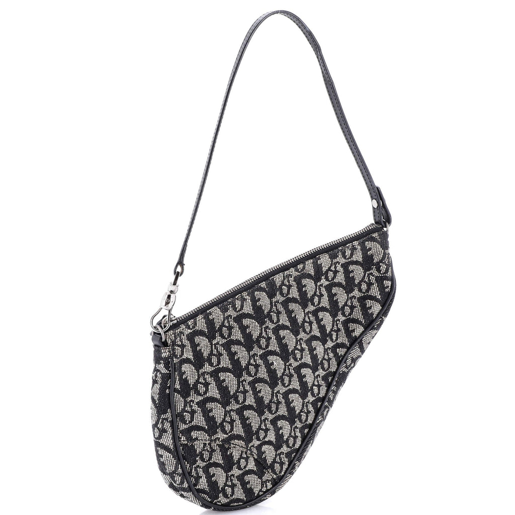 Vintage Saddle Bag Diorissimo Canvas Mini