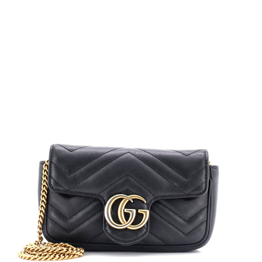 GG Marmont Flap Bag Matelasse Leather Super Mini