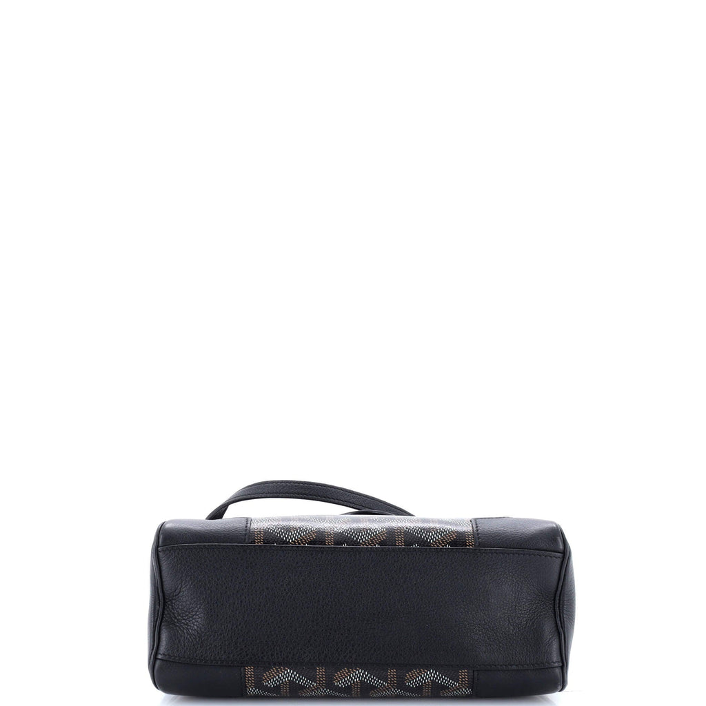 Saigon Top Handle Bag Coated Canvas with Leather Mini