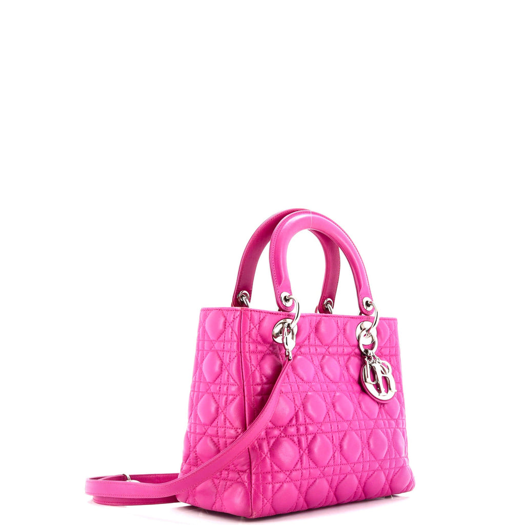 Lady Dior Bag Cannage Quilt Lambskin Medium