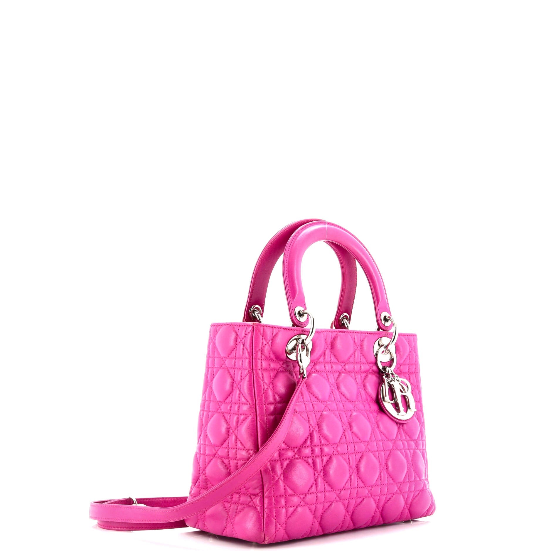 Lady Dior Bag Cannage Quilt Lambskin Medium
