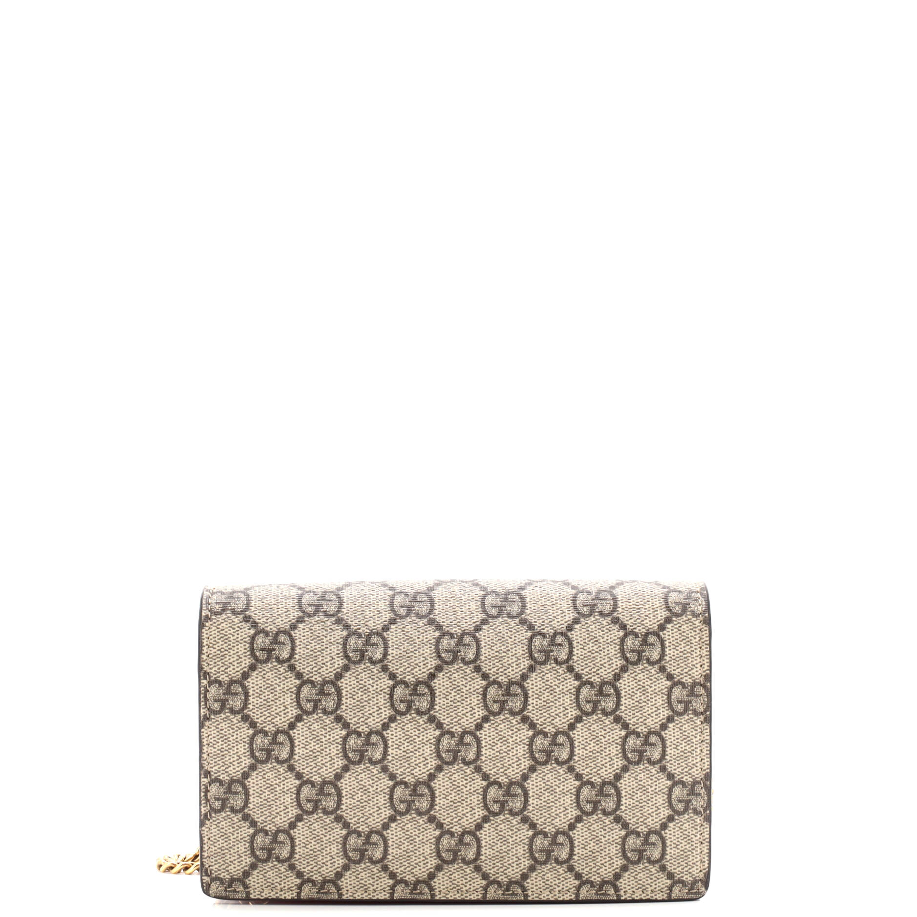 Cherries Wallet on Chain GG Coated Canvas Mini