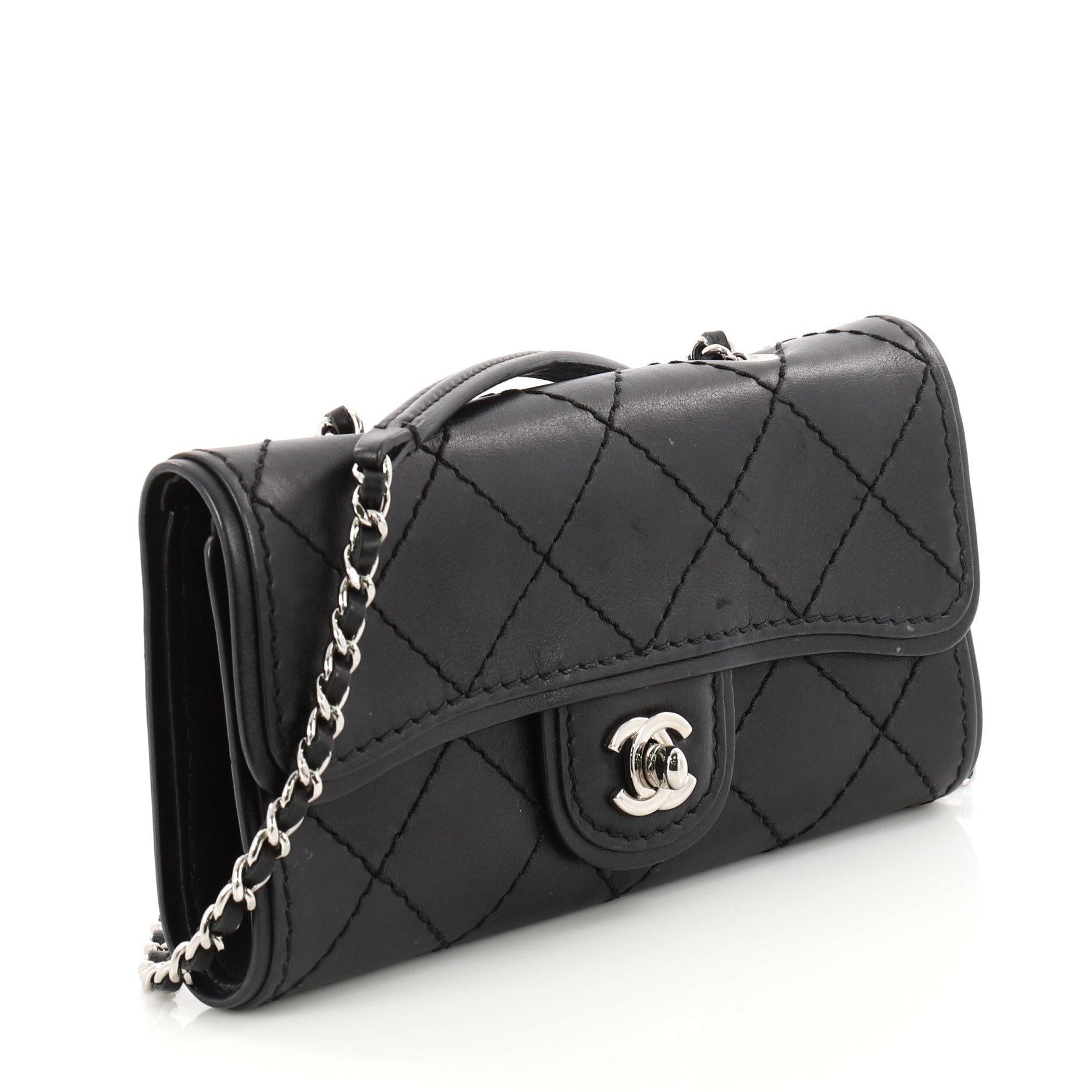 Citizen Chain Clutch Quilted Calfskin Small