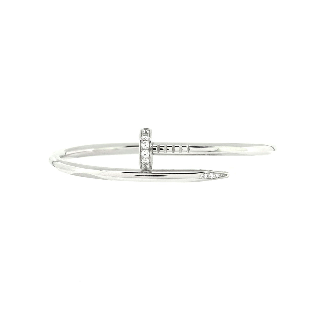 Juste un Clou Bracelet 18K White Gold with Diamonds Classic