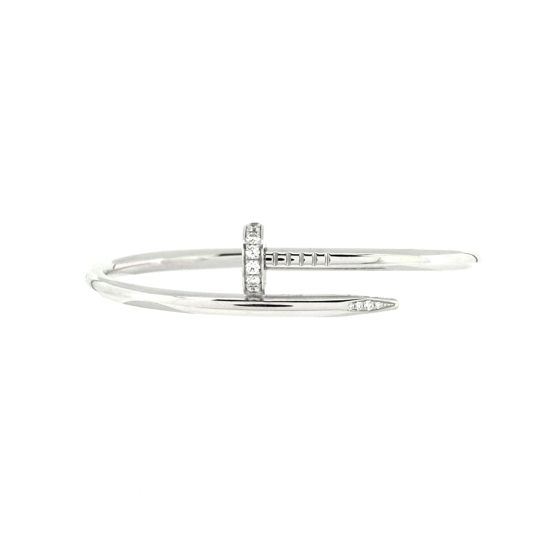 Juste un Clou Bracelet 18K White Gold with Diamonds Classic