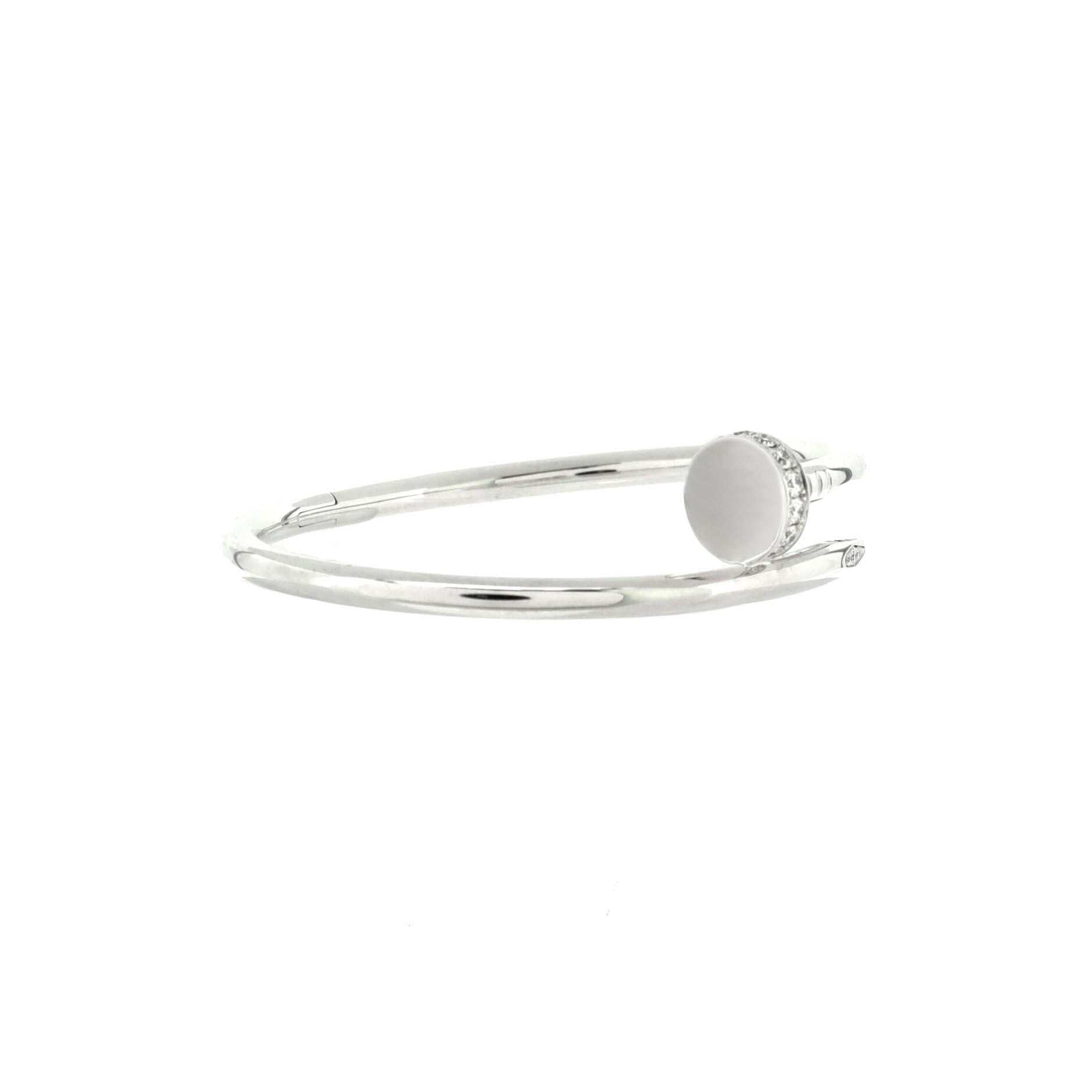 Juste un Clou Bracelet 18K White Gold with Diamonds Classic