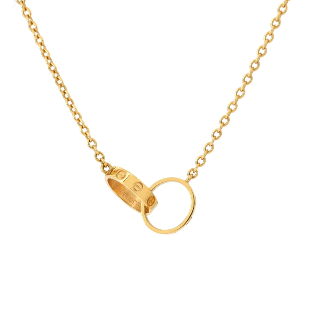 Love Interlocking Necklace 18K Yellow Gold
