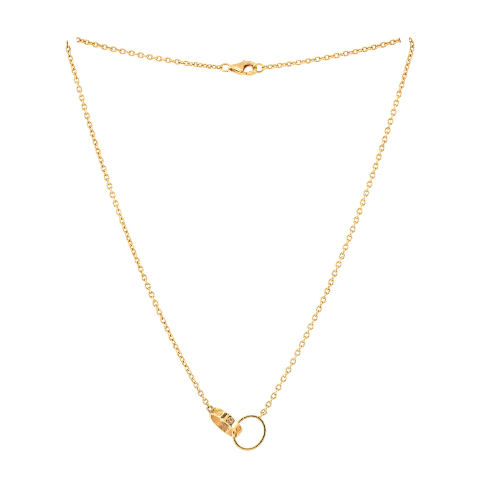 Love Interlocking Necklace 18K Yellow Gold