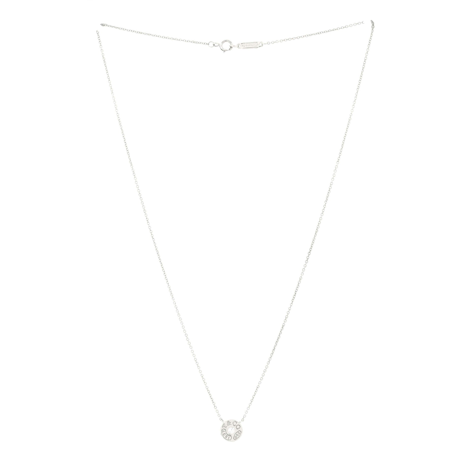 1837 Charm Pendant Necklace 18K White Gold and Diamond