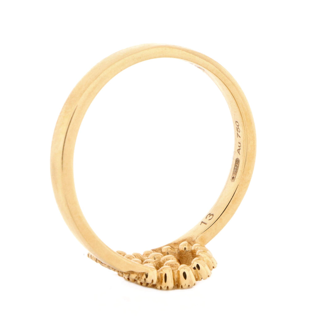 GG Running Ring 18K Yellow Gold with Diamonds