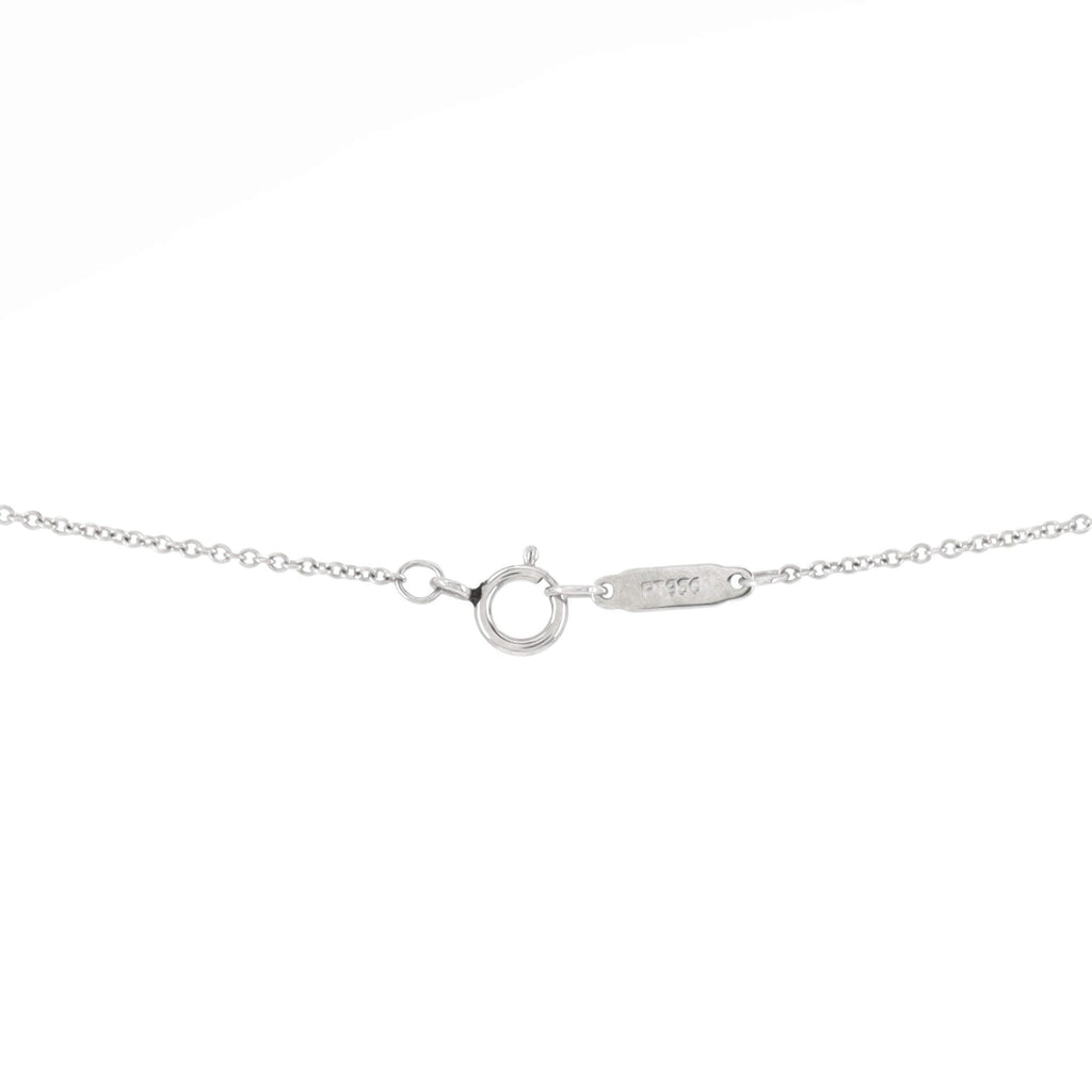 Heart 3 Diamond Pendant Necklace Platinum with Diamonds