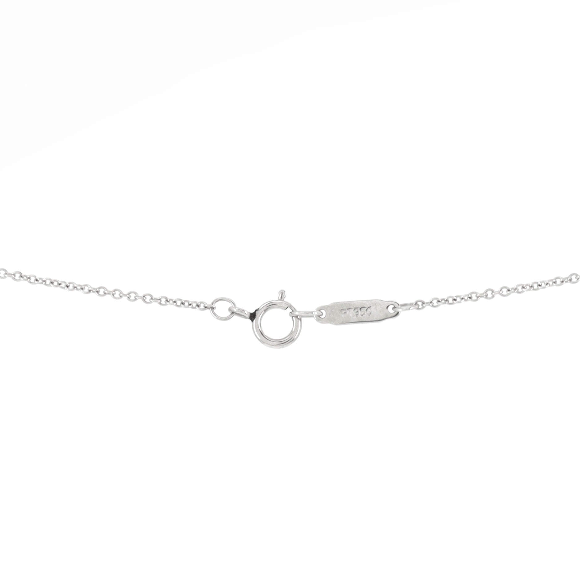 Heart 3 Diamond Pendant Necklace Platinum with Diamonds