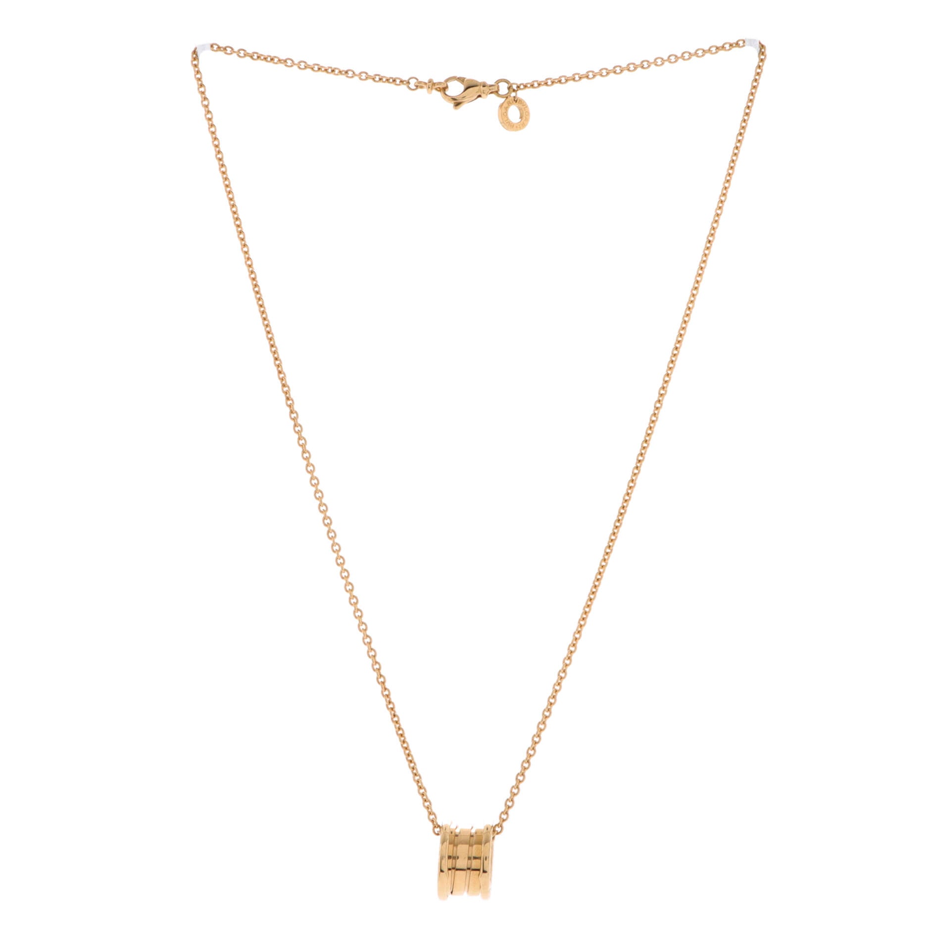 B.Zero1 Pendant Necklace 18K Yellow Gold