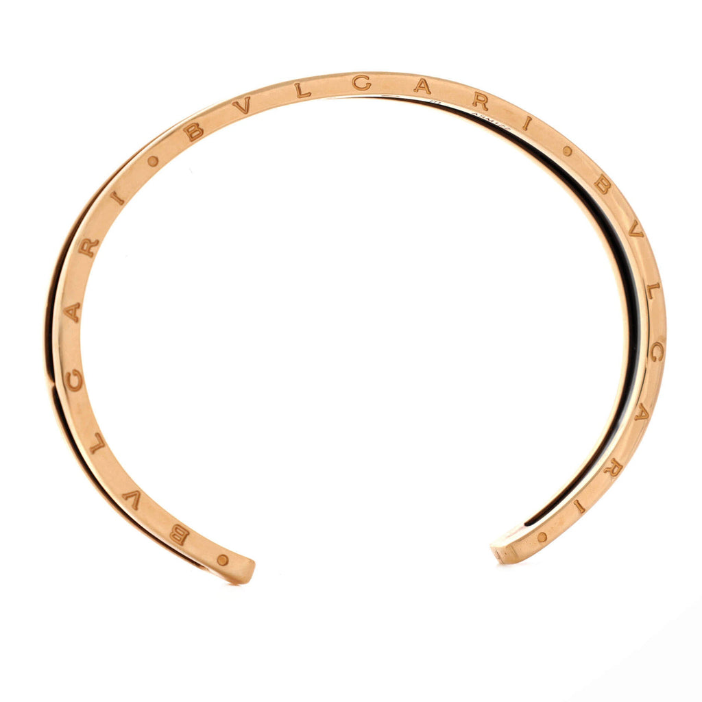 B.Zero1 Cuff Bracelet 18K Rose Gold and Stainless Steel