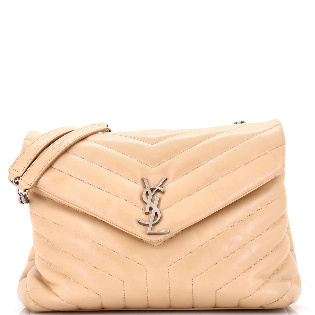 Loulou Shoulder Bag Matelasse Chevron Leather Medium